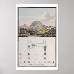 Póster Ideia do teatro em Sardis e um plano do Io