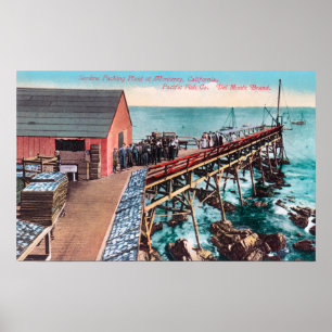 Póster Ideia exterior da embalagem da sardinha de Del