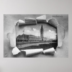 Poster Ideia exterior da estação da balsa