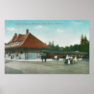 Póster Ideia exterior da estação de comboio