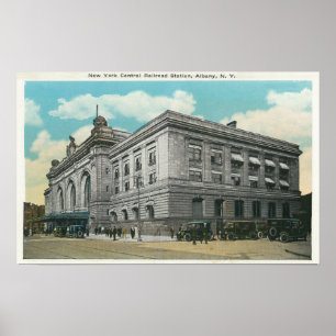 Póster Ideia exterior da estação de estrada de ferro