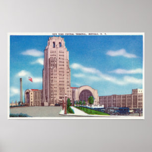 Póster Ideia exterior do terminal central Bldg de NY