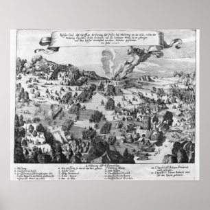 Póster Ideia geral da batalha de Muhlberg