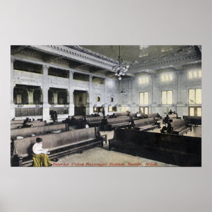 Póster Ideia interior da estação da união