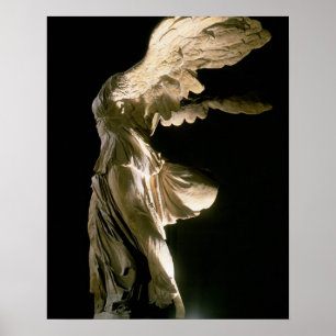 Póster Ideia lateral da vitória de Samothrace (Parian