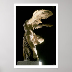 Póster Ideia lateral da vitória de Samothrace (Parian