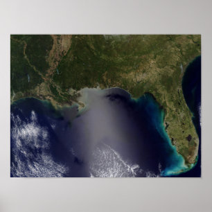 Póster Ideia satélite do estado unido do sudeste