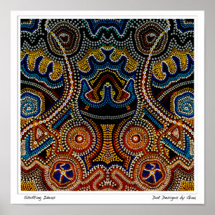 Póster Ideias de deslocamento - design do ponto por Gina