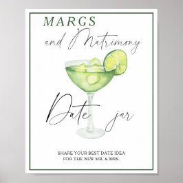 Poster Ideias de noite para chá de noiva Margarita