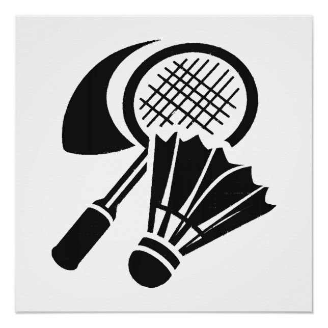Póster Ideias de presentes de badminton (Frente)