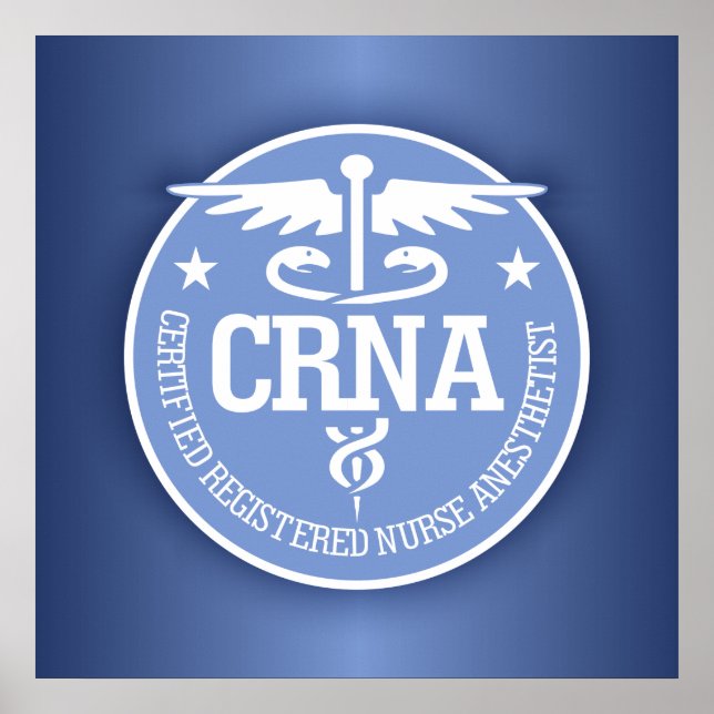 Póster Ideias de presentes do Caduceus CRNA (Frente)