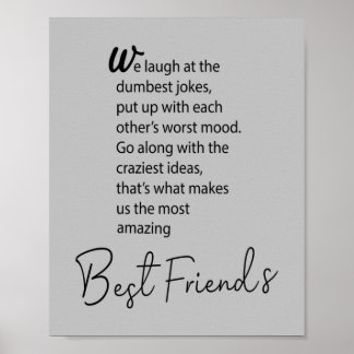 Poster Ideias de presentes para os melhores amigos