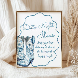 Poster Ideias Noturnas Chinoiserie Boots Chá de panela