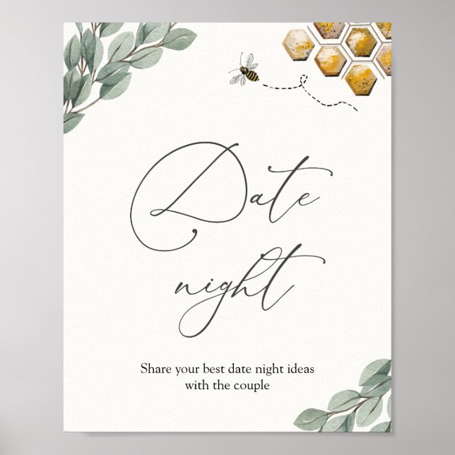 Poster Idéias para Noite de Encontro Sinal Abelha Eucalip (Frente)