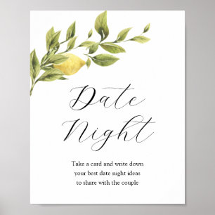 Poster Ideias para Noite de Encontro Sinal de Chá de Noiv