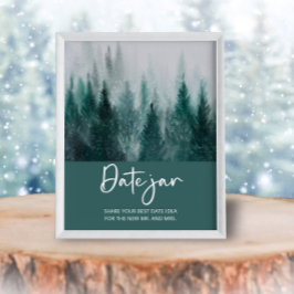 Poster Ideias para uma noite no bosque. Jogo de noiva com