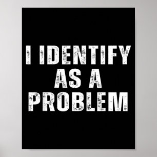 Poster Identificar Como Um Problema Humor Engraçado Piada