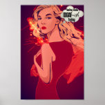 Poster IDGAF Citação Ditos Pun, Engraçado Punny Pop Art<br><div class="desc">Engraçado, impressão de arte festiva e divertida. Adicione um alivio cômico à sua casa ou escritório com esta engraçada Canvas Art apresentando uma ilustração de beleza loira de "Sentir-se tipo IDGAF - ish Today". Pop de Arte Engraçado. Linda mulher loira pensando. Engraçado meme poster. Perfeito para iluminar qualquer espaço com...</div>