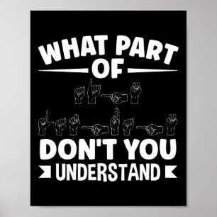 Poster Idioma de Cante Alphabet Alphabet Asl Professor As