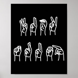 Poster Idioma de Sinal Anti-Trump