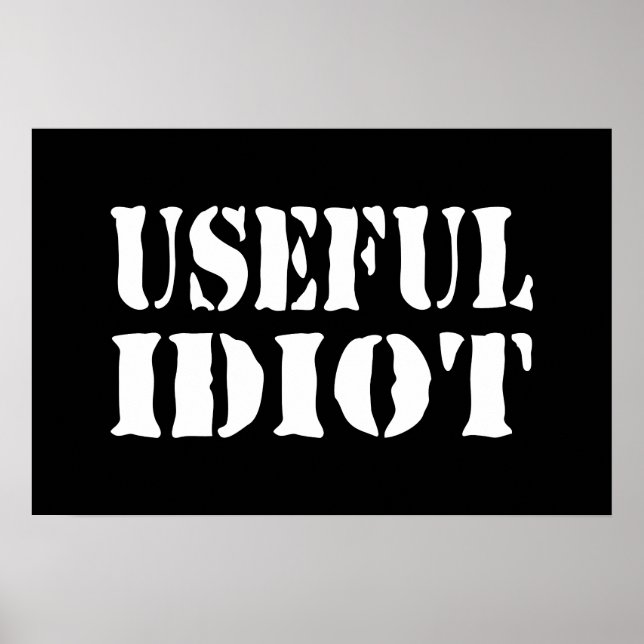 POSTER IDIOTA ÚTIL (Frente)