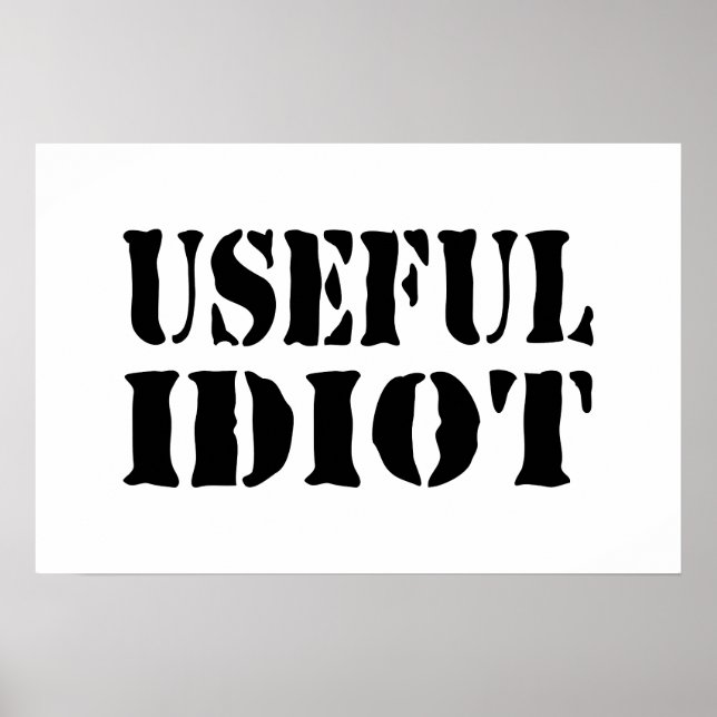 POSTER IDIOTA ÚTIL (Frente)