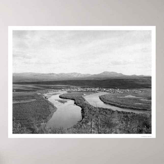 Poster Iditarod, Alaska Birdseye 1914 (Frente)