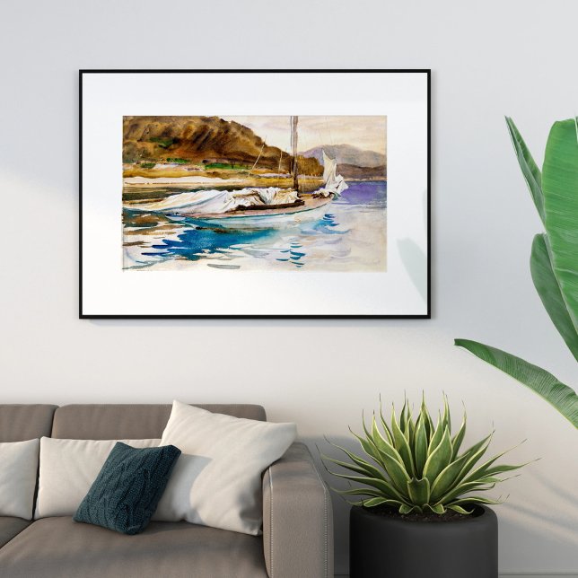 Poster Idle Sails (1913) por John Singer Sargent (Criador carregado)