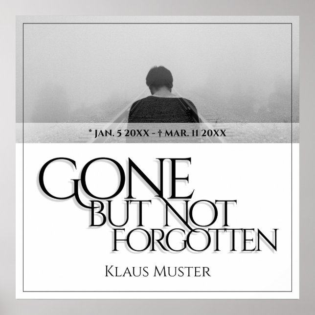 Poster Ido mas não esquecido - Brilhante (Frente)