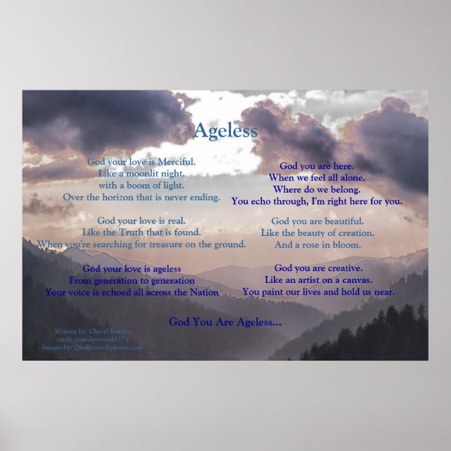 Poster Idoso... Escrito por: Cheryl Kinney (Frente)