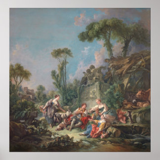 Póster Idyll de Shepherd - François Boucher