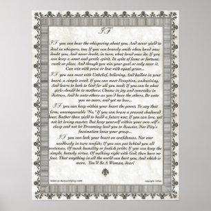 Poster IF Inspirando Poema para Jovens Mulheres e Meninas