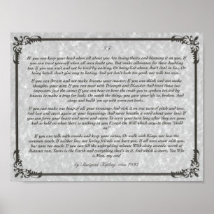 Póster IF Inspirando Poema para Jovens por Rudyard Kiplin