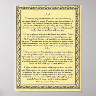 Póster IF Inspirando Poema para Jovens por Rudyard Kiplin