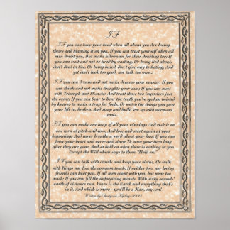 Póster IF Inspirando Poema para Jovens por Rudyard Kiplin