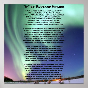 Poster "If-" por Kipling