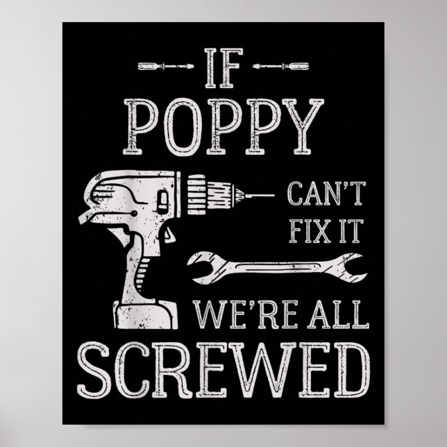 Poster If Ppy Can't Fix It We're All Screwed Father's Day (Frente)