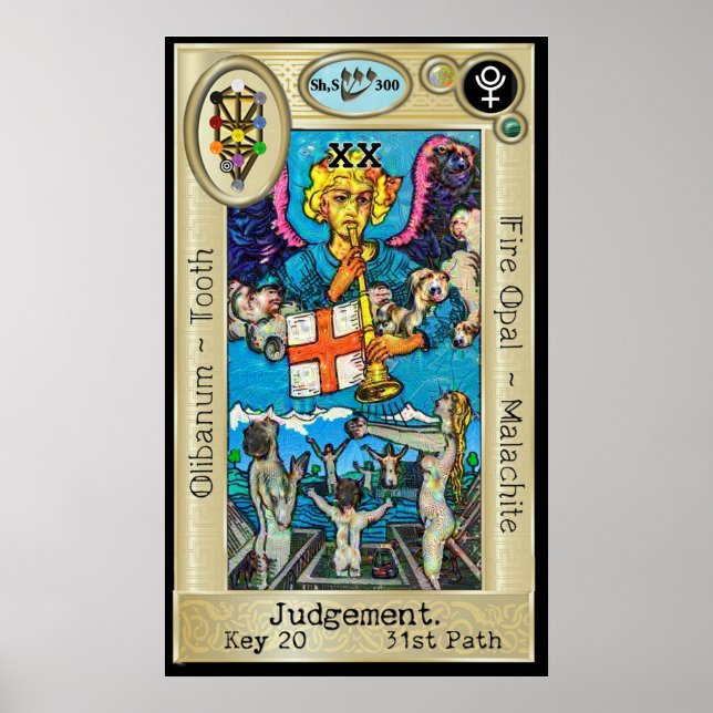Póster Ifdawn DeepdreTarot Key 20 ~ Acórdão (Frente)