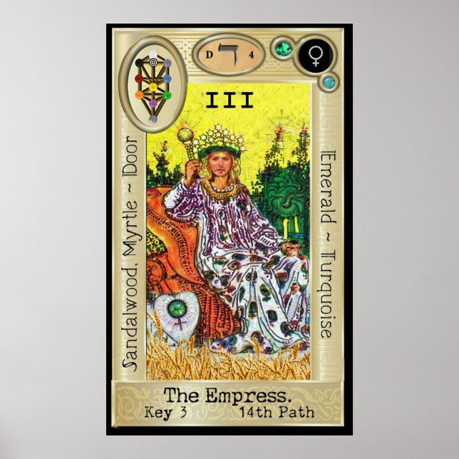 Póster Ifdawn DeepdreTarot Key 3 ~ Empress (Frente)