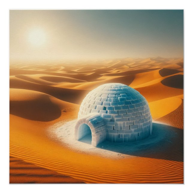Póster Igloo de Areia do Deserto  (Frente)