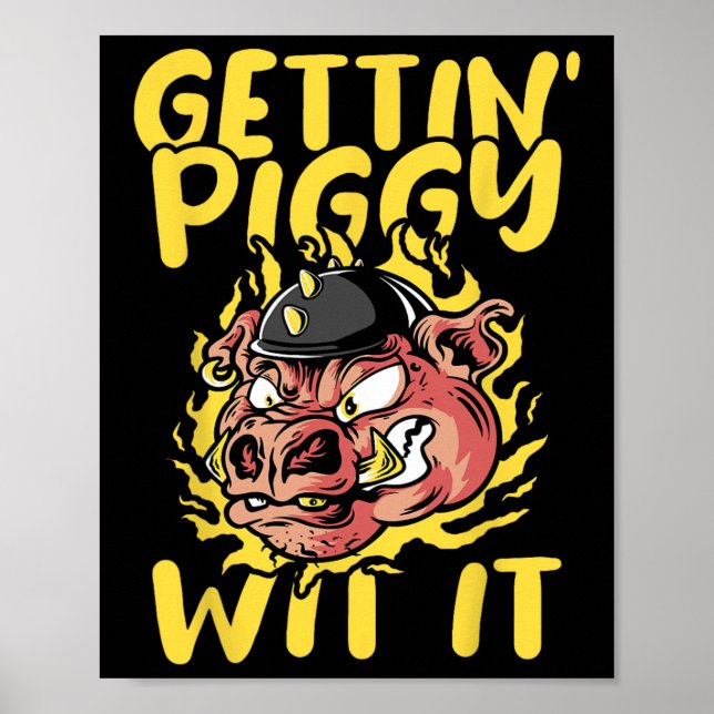 Poster Ignorar Roast Byrbecue Ficando Arrependido Com O C (Frente)