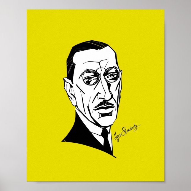 Poster Igor Stravinsky (Frente)