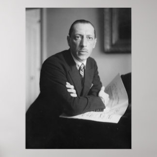 Póster Igor Stravinsky Portrait