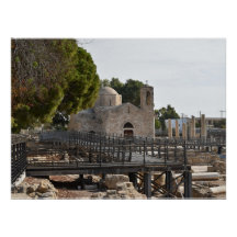 Igreja Ayia Kyriaki e ruínas Paphos, Chipre