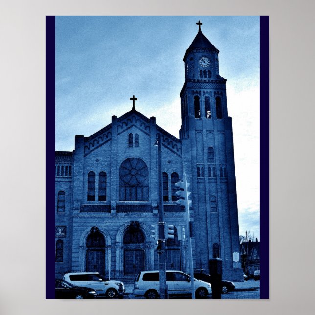 Póster Igreja Azul (Frente)
