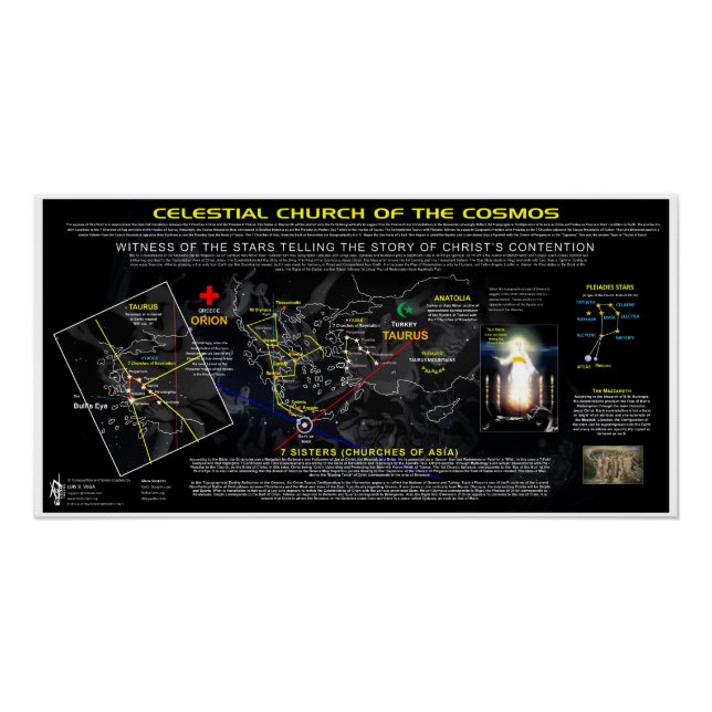 Póster Igreja Celestial do Cosmos (Frente)