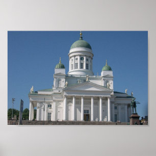 Póster Igreja Cobre-Abobadada em Helsínquia