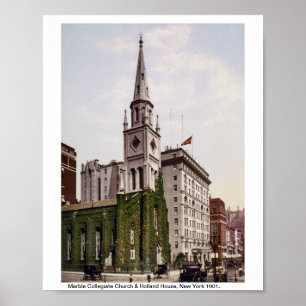 Póster Igreja Colegial de Marble, Holland House NYC