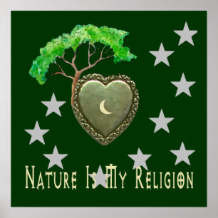 Póster Igreja da natureza