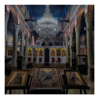 Póster Igreja da Santíssima Mãe de Deus Escópia